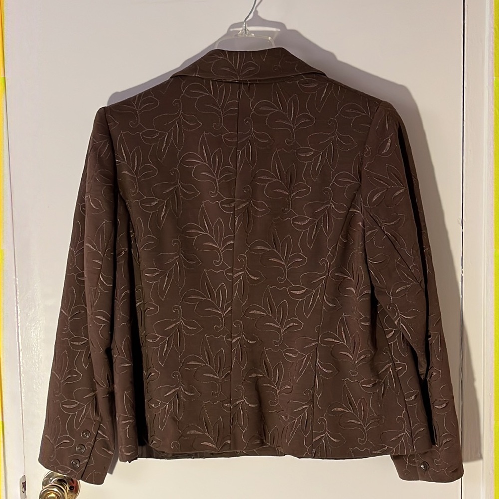 Embroidered Brown blazer - Picture 2 of 2